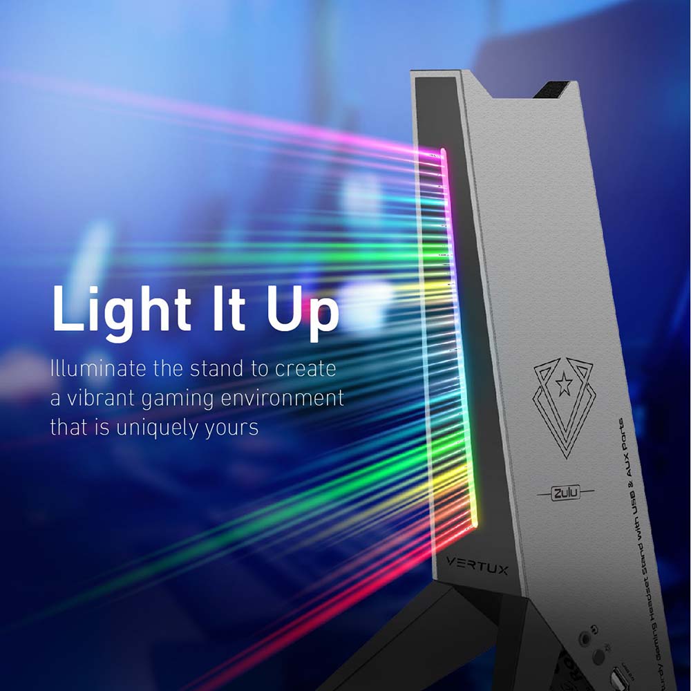 Vertux Zulu 4-In-1 Integrated Gaming Headset Stand Vertux Zulu 4-In-1 Integrated Gaming Headset Stand